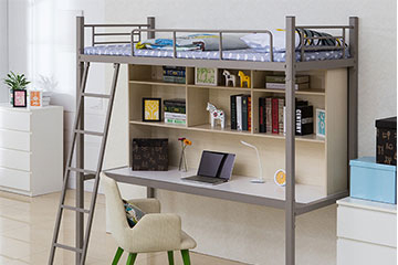 学校家具-宿舍公寓家具系列-单人床-003