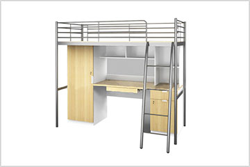 学校家具-宿舍公寓家具系列-单人床-001
