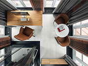 玩转小空间 圣彼得堡历史建筑改造的Loft办公室设计欣赏